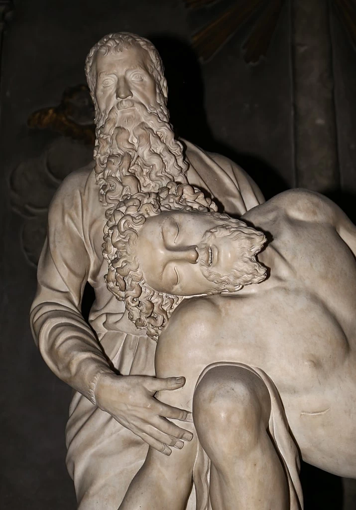 Baccio e Clemente Bandinelli, pietà con Nicodemo, per la tomba di Baccio e della moglie Jacopa Doni - dettaglio